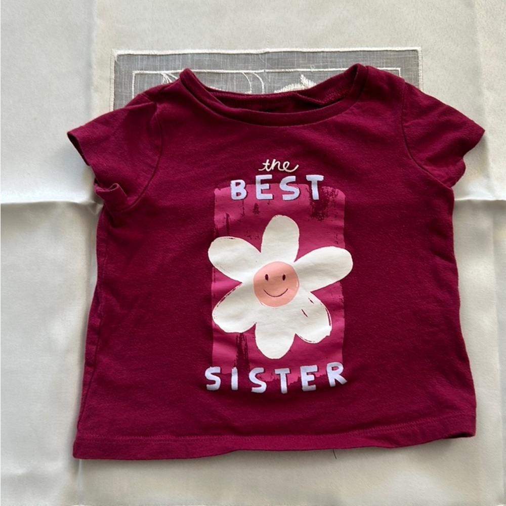 Oshkosh B’gosh Baby Girl 12M Pink Shirt